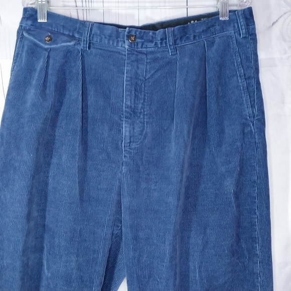 Polo Ralph Lauren Vintage 90's Men's Blue Corduroy Pants - Picture 3 of 16